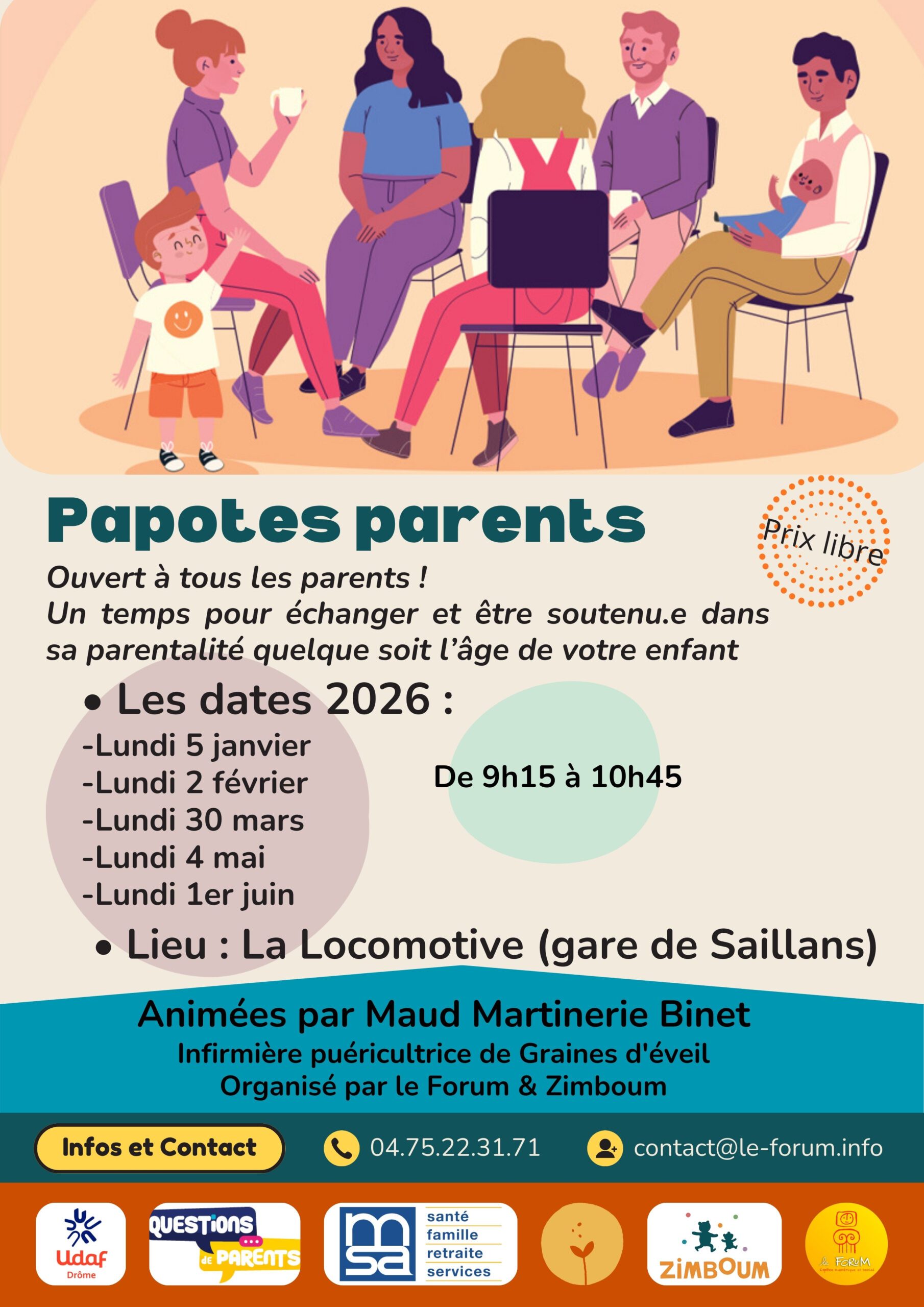 Copie de Copie de Copie de Affiche papotes parents
